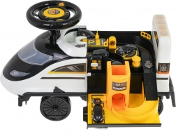 Interaktivt gå-lokomotiv brandtog