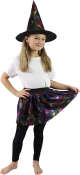 Børne hekse-tutu-nederdel med edderkoppespind (3–7 år)