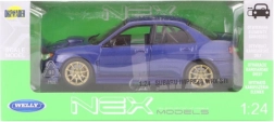 Metalmodel Subaru Impreza WRX STI 1:24 med åbne dele