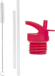 A Little Lovely Company tilbehørssæt til rustfri stålflaske Kirsebær