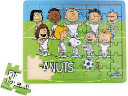 Træpuslespil Snoopy og fodbold