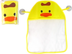Badeværelsesarrangør til legetøj i kyllingeform