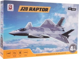Sjovt fjernstyret miniatyrmodel af flyet Raptor J-20