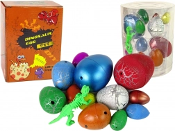 Voksende dinosauræg – sæt med 12 stk., forskellige størrelser