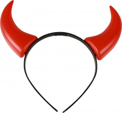 Hårbøjle med djævlehorn til børn