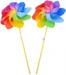 Regnbuevindmølle – farverig havendekoration