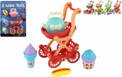 Mini-klapvogn med tilbehør til børn