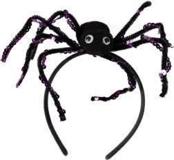 Halloween-hårbøjle med edderkop