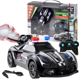 Fjernstyret politibil med røg effekt