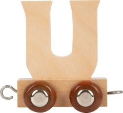 trævogn med bogstavet U til togbane small foot