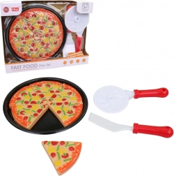 Pizza med tilbehør 17 cm