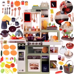 interaktivt legekøkken med damp, vand, lys og lyde – 88 dele