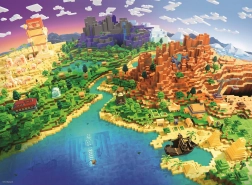 Minecraft Puslespil 500 brikker fra Ravensburger