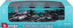 bburago formule 1 mercedes-amg f1 w15 1:43 – sæt med 4 biler