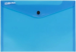 Dokumentmappe med trykknap A4 eCollection, blå, 5 stk.