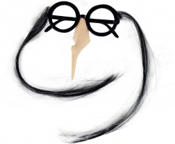 Heksebriller med næse