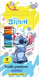 Farvede voksfarver Lilo og Stitch, 12 stk