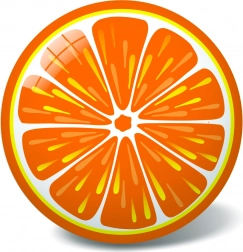 Bold appelsin, 23 cm