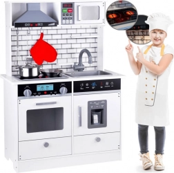 Stor trækøkken med lys og lyd