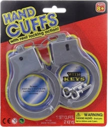 Plastik-håndjern til børn med nøgler