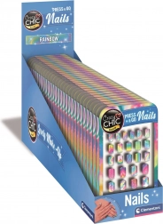 Clementoni Crazy Chic regnbue selvklæbende negletips til børn