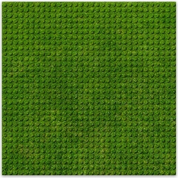 BRIXIES Plus designbyggeplade græs 25,5 x 25,5 cm