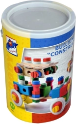 Byggesæt med 140 dele i spand