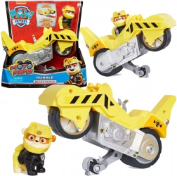 PAW PATROL Rubble Moto Pups – gul stuntmotorcykel med figur