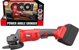 Rød batteridrevet slibemaskine til børn med udskiftelige skiver