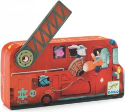 DJECO puslespil brandbil 16 brikker