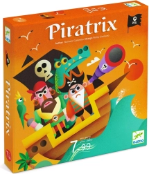 Piratrix brætspil for børn med pirater