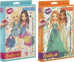 Grafix Diamantmaling Notesbog med pigemotiver