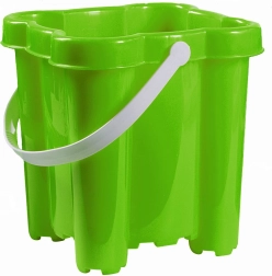 Androni spand borg med 4 tårne, højde 20 cm – Grøn