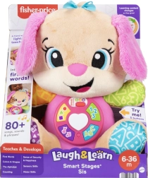 Interaktiv plyssøster hund FISHER-PRICE Laugh & Learn Smart Stages, flersproget
