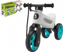 Løbecykel Funny Wheels Rider SuperSport 2-i-1 med rem – Hvid-turkis