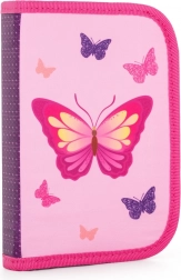 Skole penalhus med ét rum Sommerfugl