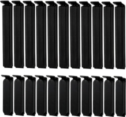 Sæt med poseklemmer 22 stk – 2 størrelser, sorte