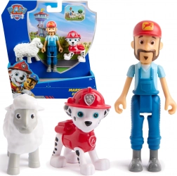 Paw Patrol figurer Marshall, landmand Al og får – sæt til kreativ leg