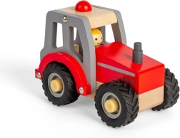 Trætraktor Bigjigs Toys rød