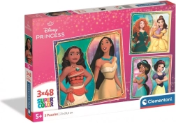 Puslespil Disney Prinsesser 3x48 brikker