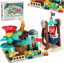 Kreativt labyrint til børn med dinosaurer