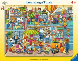 RAVENSBURGER puslespil Dyrelegetøjsbutik 35 brikker