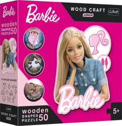 Træpuslespil Barbie for børn 50 brikker