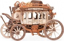 Mekanisk spilledåse i træ – diligence 3D-puslespil
