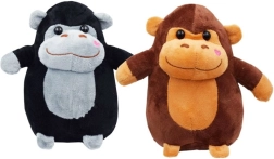 Plys-gorilla Afro 20 cm – brun eller sort