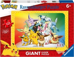 Puslespil 125 brikker Kæmpe Pokémon