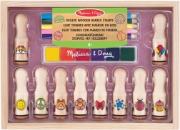 Melissa & Doug deluxe sæt af træstempler til børn