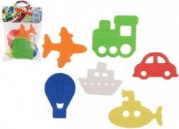 Skum-vandklistermærker – transportmidler, 6 stk.