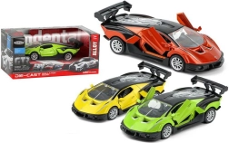 Metallisk racerbilslegetøj med friktionsmotor 12 cm