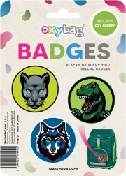 Sæt med udskiftelige badges OXY Sherpy Animal